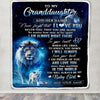 Personalized To My Granddaughter Gift Blanket From Grandpa Papa Never Feel That You Are Alone Lion Granddaughter Birthday Christmas Customized Fleece Blanket | teecentury