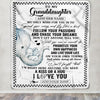 Personalized To My Granddaughter Gifts Blanket From Grandma Elephant My Only Wish For You Granddaughter Birthday Gifts Graduation Christmas Fleece Blanket | teecentury