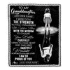 Personalized To My Granddaughter Gifts Blanket From Grandma Grandpa I Wish You The Strength Granddaughter Birthday Gifts Christmas Graduation Fleece Blanket | teecentury