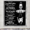 Personalized To My Granddaughter Gifts Blanket From Grandma Grandpa I Wish You The Strength Granddaughter Birthday Gifts Christmas Graduation Fleece Blanket | teecentury
