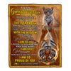 Personalized To My Granddaughter Gifts Blanket From Grandma Grandpa I Wish You The Strength Tiger Granddaughter Birthday Gifts Christmas Fleece Blanket | teecentury