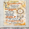 Personalized To My Granddaughter Gifts Blanket From Grandma Grandpa Whenever You Feel Dream Catcher Granddaughter Birthday Gifts Christmas Fleece Blanket | teecentury
