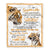 Personalized To My Granddaughter Gifts Blanket From Grandma Grandpa Wherever Your Journey In Life Tiger Granddaughter Birthday Gifts Custom Fleece Blanket | teecentury