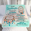 Personalized To My Granddaughter Gifts Blanket From Grandma I Wish You The Strength Dream Catcher Granddaughter Birthday Gifts Christmas Fleece Blanket | teecentury