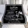 Personalized To My Granddaughter Gifts Blanket From Grandma Nana Wherever Your Journey In Life Grandma Granddaughter Birthday Gifts Christmas Fleece Blanket | teecentury