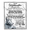 Personalized To My Granddaughter Gifts Blanket From Grandma White Tiger My Only Wish For You Granddaughter Birthday Gifts Graduation Christmas Fleece Blanket | teecentury