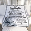 Personalized To My Granddaughter Gifts Blanket From Grandma White Tiger My Only Wish For You Granddaughter Birthday Gifts Graduation Christmas Fleece Blanket | teecentury