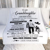 Personalized To My Granddaughter Gifts Blanket From Grandpa Papa Whenever Man Unique Birthday Gifts For Granddaughter Graduation Christmas Fleece Blanket | teecentury