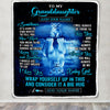 Personalized To My Granddaughter Gifts From Grandma Grandpa Blanket Sometimes Lion Granddaughter Birthday Gifts Graduation Christmas Customized Fleece Blanket | teecentury