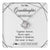 Love Knot Necklace 14K White Gold Finish | 1 | Personalized To My Granddaughter Gifts From Grandma Necklace Together Forever With Heartfelt Message Granddaughter Birthday Christmas Gift Box Message Card | https://teecentury.