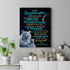Personalized To My Granddaughter Gifts From Grandma Papa Canvas White Tiger Never Forget How Much I Love You Granddaughter Birthday Christmas Custom Print Framed Canvas | teecentury