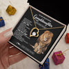 Forever Love Necklace 18K Yellow Gold Finish | 2 | Personalized To My Granddaughter Gifts From Papa Grandpa Necklace This Old Lion Love You Granddaughter Birthday Gifts Christmas Custom Gift Box Message Card | https://teecentury.
