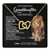 Interlocking Hearts Necklace 18K Yellow Gold Finish | 1 | Personalized To My Granddaughter Gifts From Papa Grandpa Necklace This Old Lion Love You Granddaughter Birthday Gifts Christmas Custom Gift Box Message Card | https://teecentury.