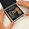 Interlocking Hearts Necklace 18K Yellow Gold Finish | 2 | Personalized To My Granddaughter Gifts From Papa Grandpa Necklace This Old Lion Love You Granddaughter Birthday Gifts Christmas Custom Gift Box Message Card | https://teecentury.