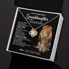 Love Knot Necklace 18K Yellow Gold Finish | 2 | Personalized To My Granddaughter Gifts From Papa Grandpa Necklace This Old Lion Love You Granddaughter Birthday Gifts Christmas Custom Gift Box Message Card | https://teecentury.