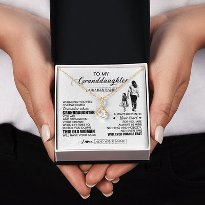 Alluring Beauty Necklace 18K Yellow Gold Finish | 2 | Personalized To My Granddaughter Gifts Necklace From Grandma Nana Whenever Woman Unique Birthday Gifts For Granddaughter Christmas Gift Box Message Card | teecentury.myshopify