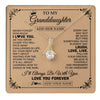 Alluring Beauty Necklace 18K Yellow Gold Finish | 1 | Personalized To My Granddaughter Gifts Necklace From Grandma Never Forget How Much I Love You Granddaughter Birthday Gifts Christmas Gift Box Message Card | https://teecentury.