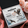 Interlocking Hearts Necklace Stainless Steel & Rose Gold Finish | 2 | Personalized To My Granddaughter Gifts Necklace From Grandma Whenever Eagle Unique Birthday Gifts For Granddaughter Christmas Jewelry Gift Box Message Card | https://teecentury.