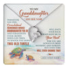 Forever Love Necklace 14K White Gold Finish | 1 | Personalized To My Granddaughter Gifts Necklace From Grandma Whenever Turtle Unique Birthday Gifts For Granddaughter Christmas Custom Gift Box Message Card | https://teecentury.