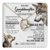 Forever Love Necklace 18K Yellow Gold Finish | 1 | Personalized To My Granddaughter Gifts Necklace From Grandma Whenever Wolf Unique Birthday For Granddaughter Graduation Christmas Custom Gift Box Message Card | https://teecentury.