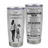 Personalized To My Granddaughter Gifts Tumbler From Grandma Nana Whenever Woman Unique Birthday Gifts For Granddaughter Graduation Christmas Custom Stainless Steel Mug | teecentury