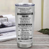 Personalized To My Granddaughter Gifts Tumbler From Grandma Nana Whenever Woman Unique Birthday Gifts For Granddaughter Graduation Christmas Custom Stainless Steel Mug | teecentury