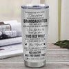 Personalized To My Granddaughter Gifts Tumbler From Grandma Whenever Wolf Unique Birthday For Granddaughter Graduation Christmas Custom Stainless Steel Cup Travel Mug | teecentury