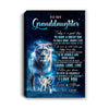 Personalized To My Granddaughter Lion Canvas From Grandma Today Is A Good Day Granddaughter Gifts Birthday Graduation Christmas Custom Wall Art Print Framed Canvas | teecentury