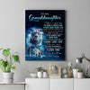 Personalized To My Granddaughter Lion Canvas From Grandma Today Is A Good Day Granddaughter Gifts Birthday Graduation Christmas Custom Wall Art Print Framed Canvas | teecentury