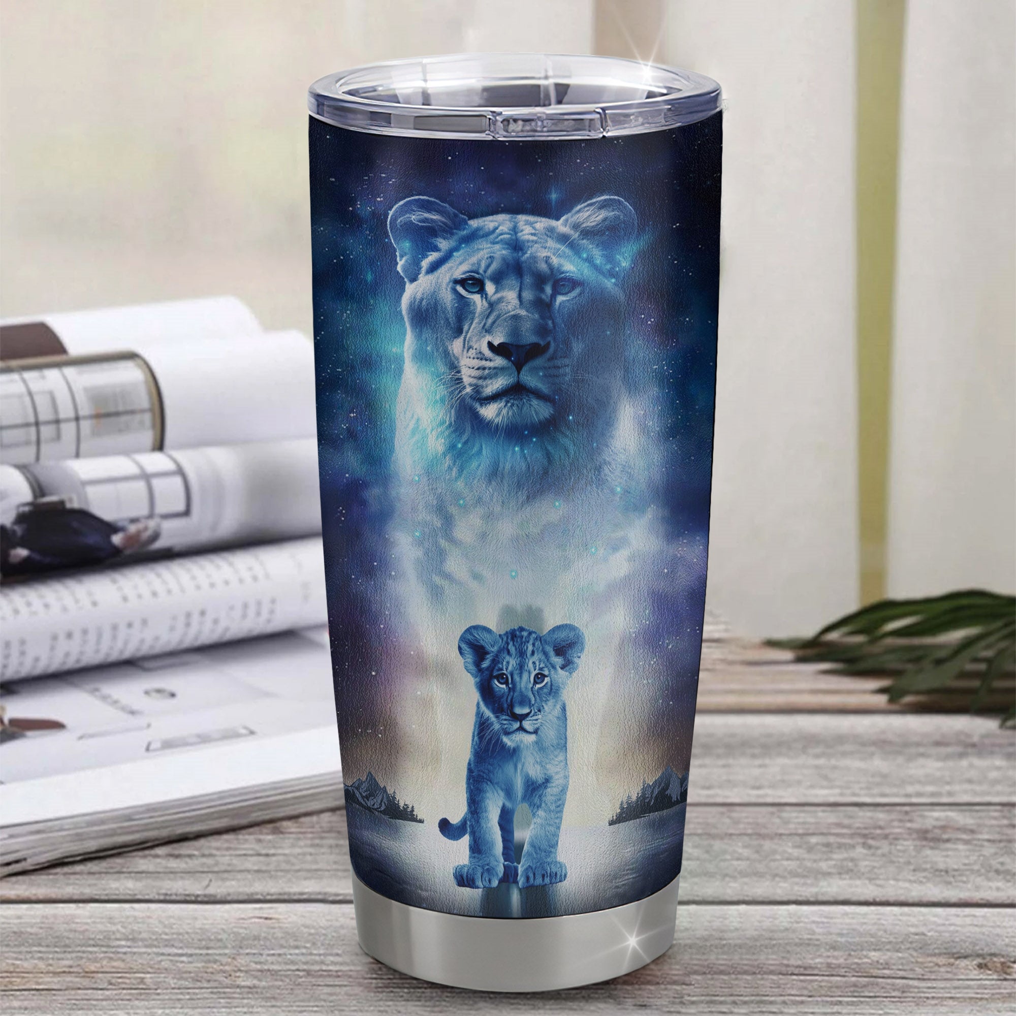 Personalized To My Granddaughter Lion From Grandma Nana Stainless Steel Tumbler Cup Every Day Laugh Love Live Granddaughter Birthday Graduation Christmas Travel Mug | teecentury