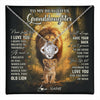 Love Knot Necklace 14K White Gold Finish | 1 | Personalized To My Granddaughter Lion Necklace From Grandpa Never Forget That I Love You Granddaughter Birthday Christmas Customized Gift Box Message Card | teecentury