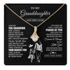 Alluring Beauty Necklace 18K Yellow Gold Finish | 1 | Personalized To My Granddaughter Necklace From Grandma Biggest Fan Birthday Gifts For Granddaughter From Grandparents Christmas Custom Gift Box Message Card | teecentury.myshopify