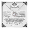 Love Knot Necklace 14K White Gold Finish | 1 | Personalized To My Granddaughter Necklace From Grandma Grandpa I Love You Forever Granddaughter Birthday Graduation Christmas Customized Gift Box Message Card | teecentury
