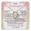 Forever Love Necklace 18K Yellow Gold Finish | 1 | Personalized To My Granddaughter Necklace From Grandma Grandpa Inspirational I Love You Granddaughter Birthday Graduation Customized Gift Box Message Card | teecentury
