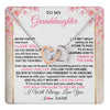 Interlocking Hearts Necklace Stainless Steel & Rose Gold Finish | 1 | Personalized To My Granddaughter Necklace From Grandma Grandpa Inspirational I Love You Granddaughter Birthday Graduation Customized Gift Box Message Card | teecentury