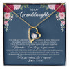 Forever Love Necklace 18K Yellow Gold Finish | Personalized To My Granddaughter Necklace From Grandma Grandpa You Are My Greatest Gift Granddaughter Birthday Customized Jewelry Gift Box Message Card | teecentury