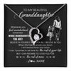 Forever Love Necklace 14K White Gold Finish | 1 | Personalized To My Granddaughter Necklace From Grandma Mimi Whenever You Feel Overwhelmed Granddaughter Jewelry Birthday Christmas Customized Message Card | teecentury