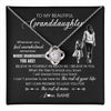 Love Knot Necklace 14K White Gold Finish | 1 | Personalized To My Granddaughter Necklace From Grandma Mimi Whenever You Feel Overwhelmed Granddaughter Jewelry Birthday Christmas Customized Message Card | teecentury