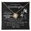 Love Knot Necklace 18K Yellow Gold Finish | 1 | Personalized To My Granddaughter Necklace From Grandma Mimi Whenever You Feel Overwhelmed Granddaughter Jewelry Birthday Christmas Customized Message Card | teecentury