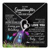 Forever Love Necklace 14K White Gold Finish | 1 | Personalized To My Granddaughter Necklace From Grandma Nana Butterfly Sometimes Say I Love You Granddaughter Birthday Gifts Christmas Gift Box Message Card | teecentury.myshopify