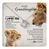 Love Knot Necklace 14K White Gold Finish | 1 | Personalized To My Granddaughter Necklace From Grandma Nana Never Forget I Love You Lion Granddaughter Birthday Christmas Customized Message Card | teecentury