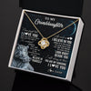 Love Knot Necklace 18K Yellow Gold Finish | 2 | Personalized To My Granddaughter Necklace From Grandma Never Forget I Love You White Tiger Granddaughter Birthday Christmas Customized Gift Box Message Card | teecentury