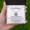Love Knot Necklace | Personalized To My Granddaughter Necklace From Grandma Never Forget That I Love You Granddaughter Birthday Christmas Customized Gift Box Message Card | teecentury