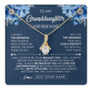 Alluring Beauty Necklace 18K Yellow Gold Finish | 1 | Personalized To My Granddaughter Necklace From Grandma Proud Of You Birthday Gifts For Granddaughter Jewelry Gifts Christmas Custom Gift Box Message Card | https://teecentury.