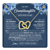 Interlocking Hearts Necklace 18K Yellow Gold Finish | 1 | Personalized To My Granddaughter Necklace From Grandma Proud Of You Birthday Gifts For Granddaughter Jewelry Gifts Christmas Custom Gift Box Message Card | https://teecentury.