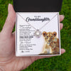 Love Knot Necklace 14K White Gold Finish | 2 | Personalized To My Granddaughter Necklace From Grandma Whenever You Fell Overwhelmed Lion Granddaughter Birthday Christmas Customized Gift Box Message Card | teecentury