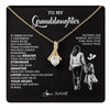 Alluring Beauty Necklace 18K Yellow Gold Finish | 1 | Personalized To My Granddaughter Necklace From Grandma You Are Always In Mine Beautiful Granddaughter Birthday Graduation Christmas With Gift Box Message Card | teecentury