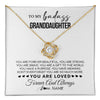 Love Knot Necklace 18K Yellow Gold Finish | 1 | Personalized To My Granddaughter Necklace From Grandma You Are Forever Beautiful Granddaughter Birthday Graduation Christmas Customized Gift Box Message Card | teecentury