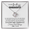 Love Knot Necklace | Personalized To My Granddaughter Necklace From Grandma You Are Forever Beautiful Granddaughter Birthday Graduation Christmas Customized Gift Box Message Card | teecentury