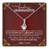 Alluring Beauty Necklace 14K White Gold Finish | 1 | Personalized To My Granddaughter Necklace From Grandma You'Ll Always Be My Baby Girl Granddaughter Birthday Christmas Customized Gift Box Message Card | teecentury